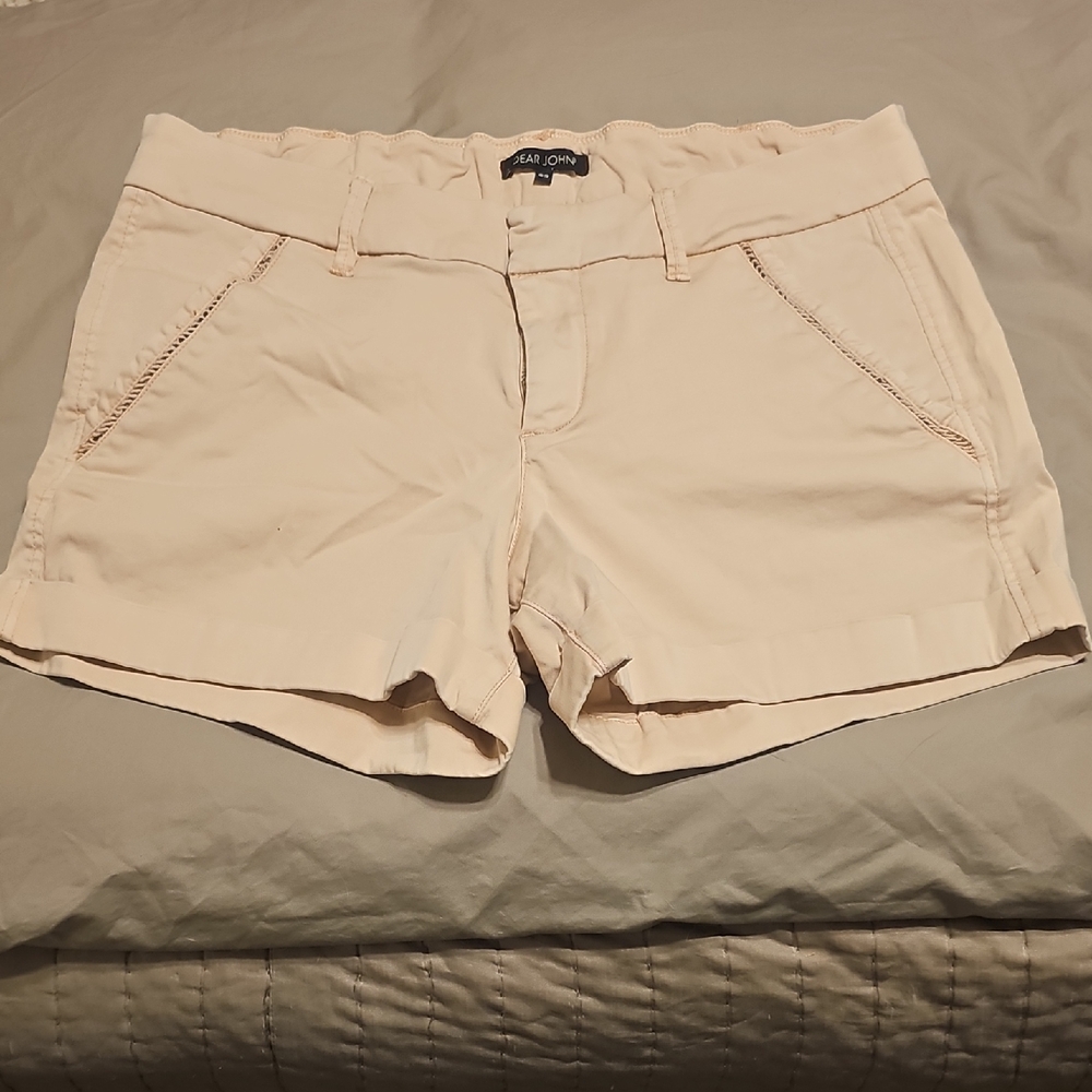 Dear John Women's Light Pink Cargo Shorts